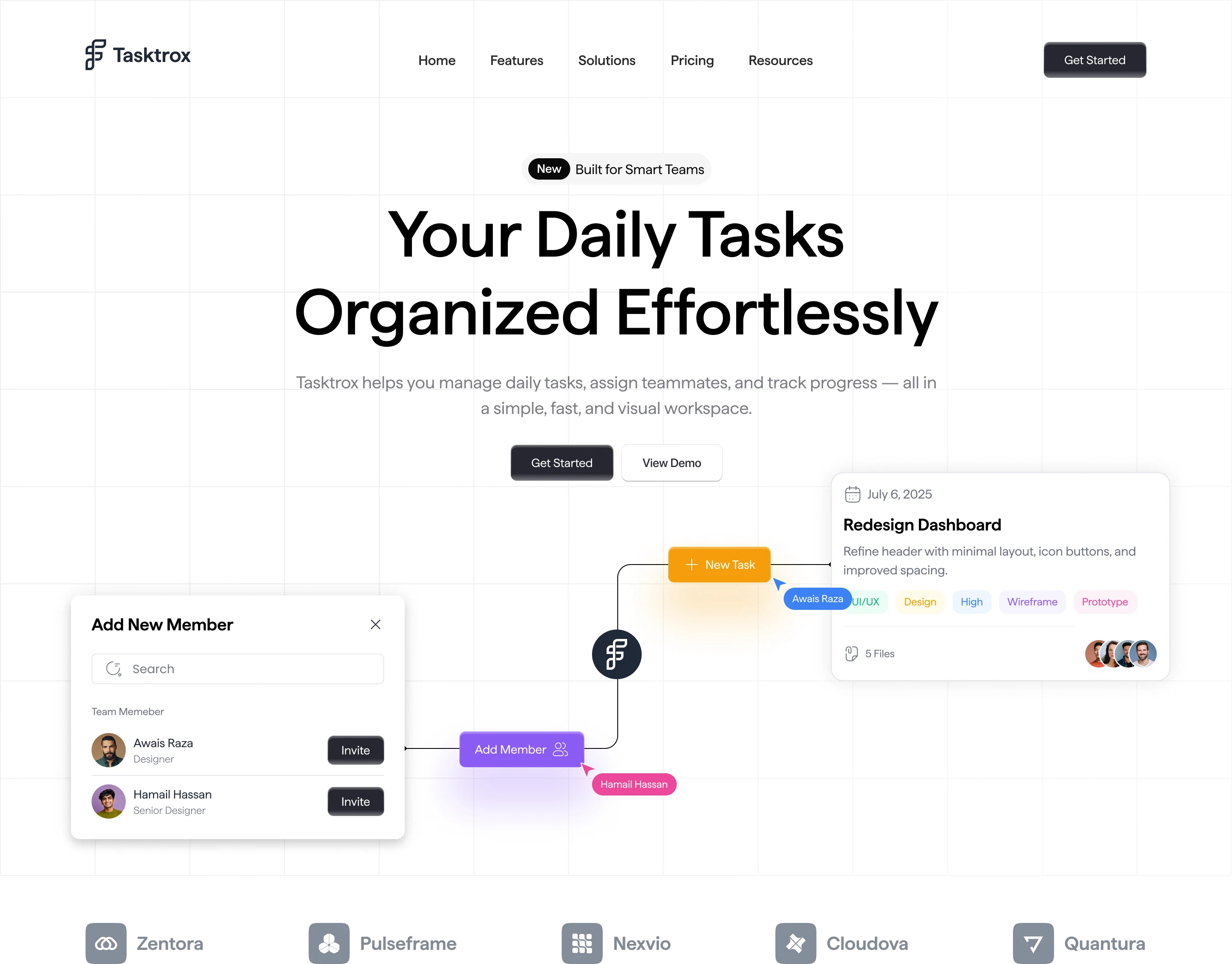 Placeholder · Tasktrox marketing landing (Permitto art forthcoming)