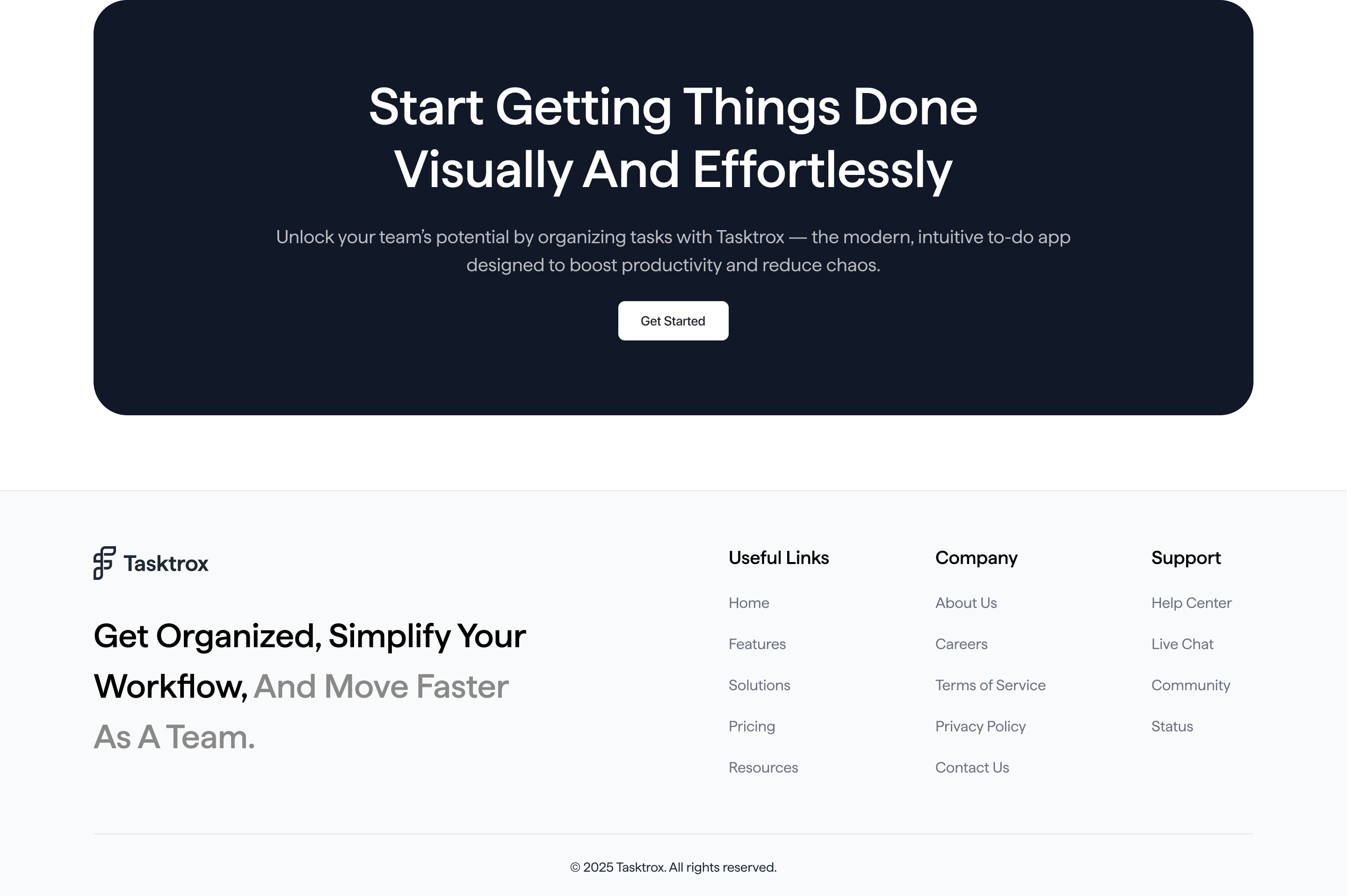 Footer marquee